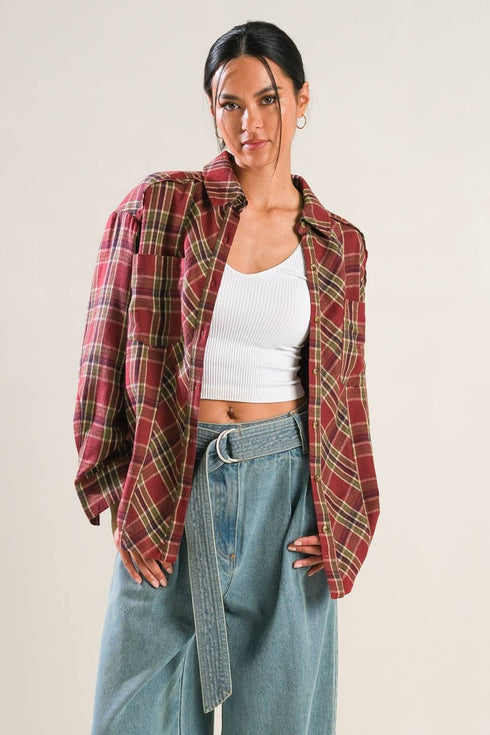 timeless-charm-woven-top Flying Tomato-Sophia's StyleTOPS-1